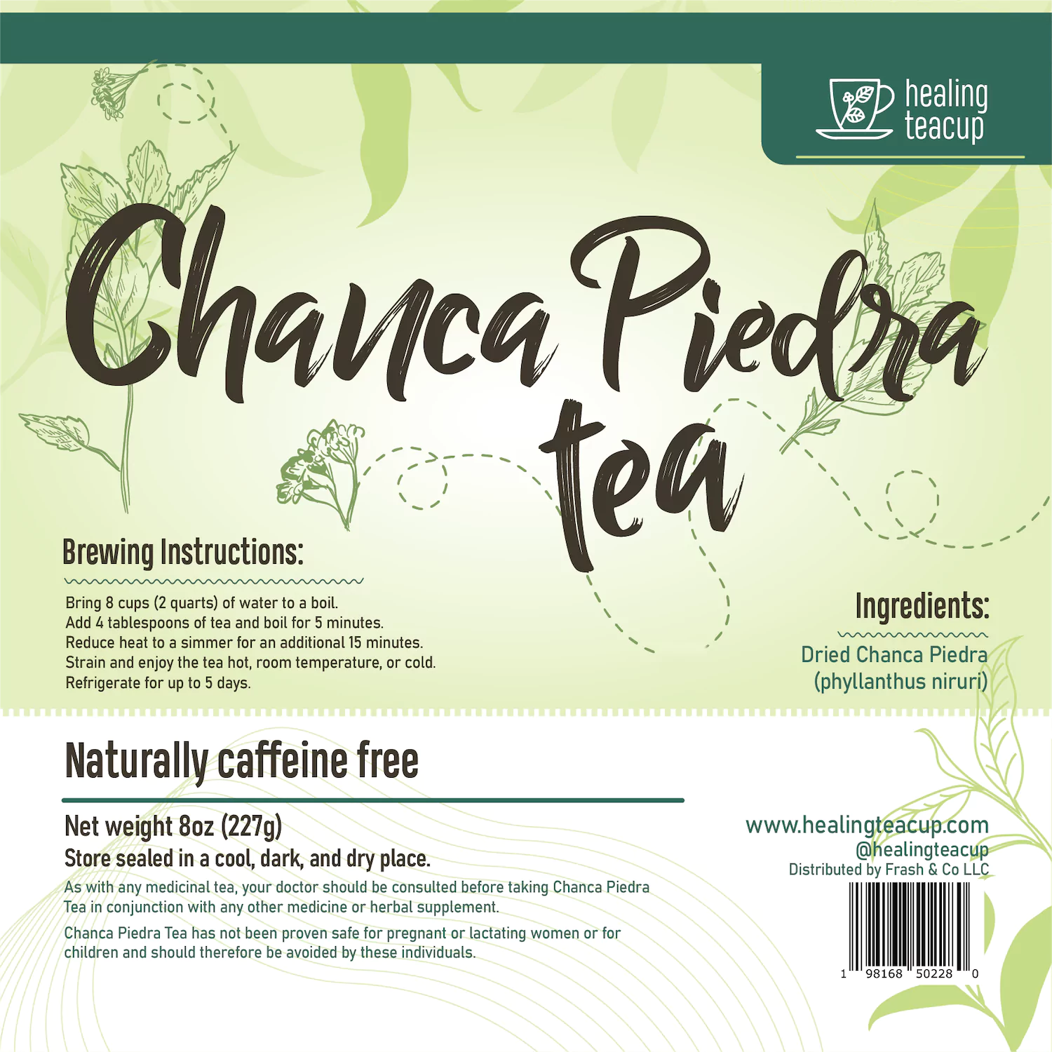 Chanca Piedra Tea - Wildcrafted Stone Breaker Herb - 8 oz