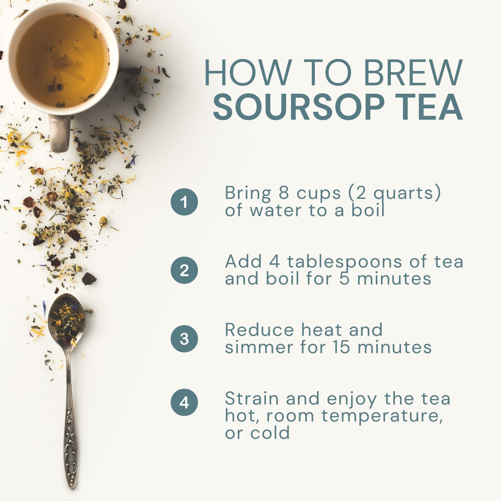 Soursop Tea - Natural Graviola Leaves - 6 oz