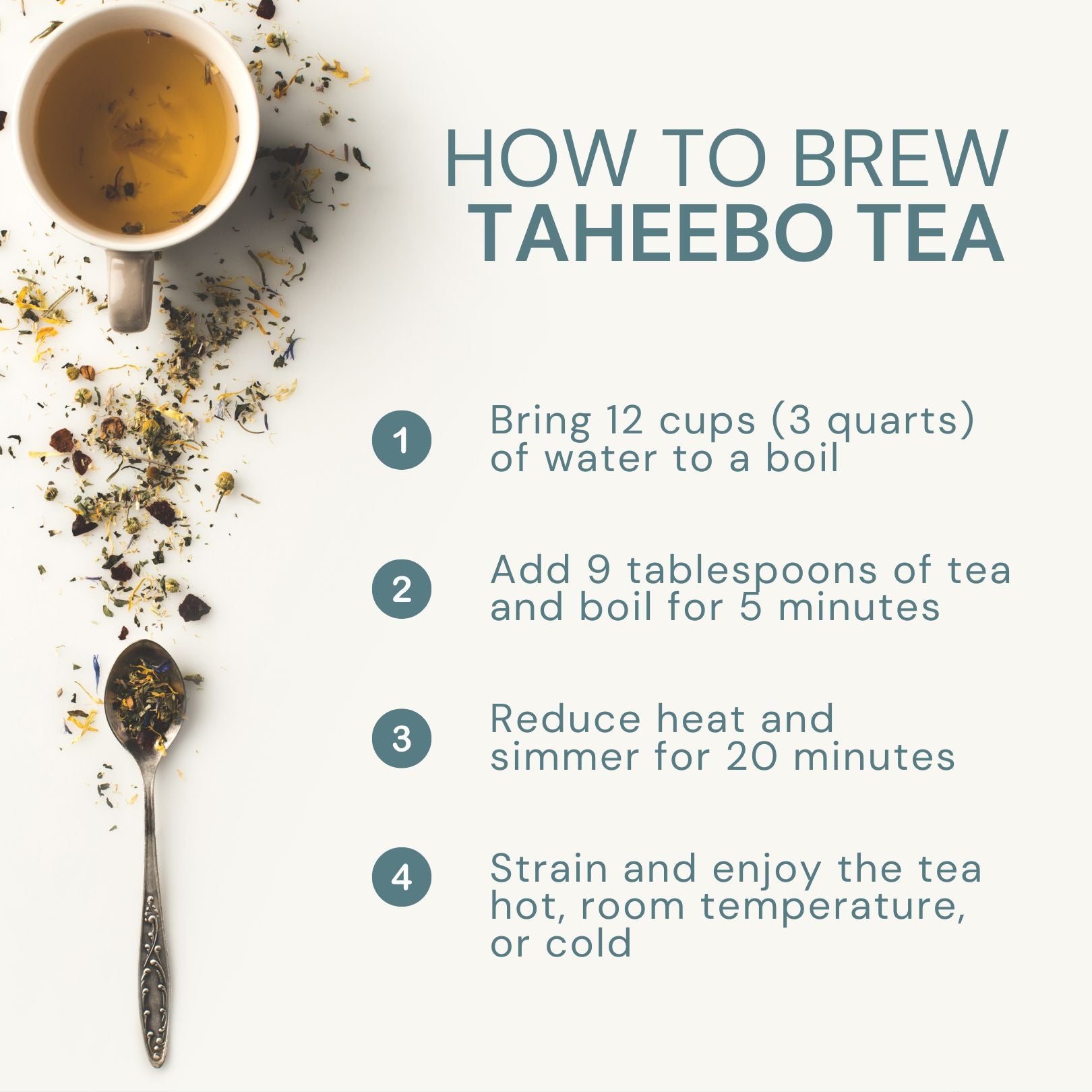 Taheebo Tea - Natural Pau D'Arco Inner Bark - 1 lb