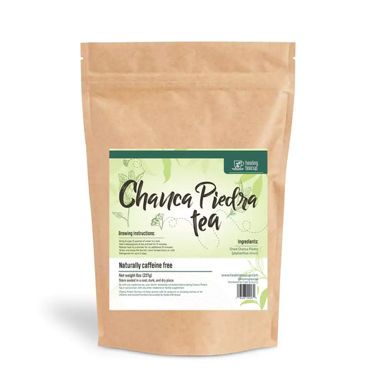 Chanca Piedra Tea - Natural Stone Breaker Leaves For Tea - 8oz Pouch - Healing Teacup