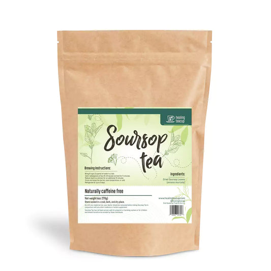 Soursop Tea - Natural Graviola Leaves For Tea - 6oz Pouch - Healing Teacup